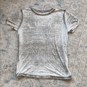 Lucky Brand Gray Short Sleeve Tee